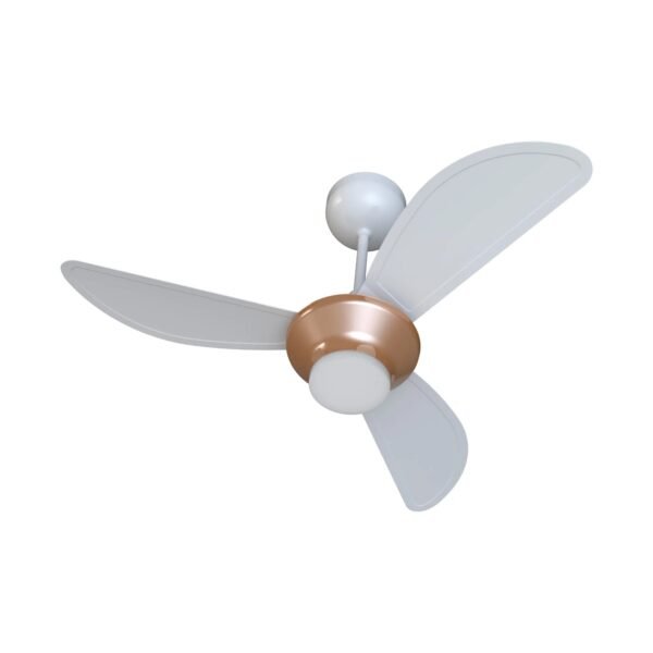 Ventilador de Teto Mistral Led Com Controle Inverter Bronze/Bco 127/220V - Imagem 2